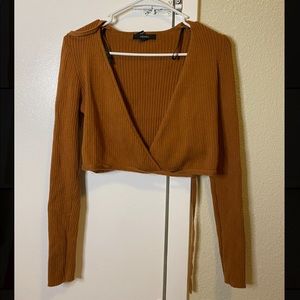 Forever 21 brown crop top